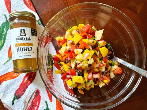 Honey, Lime, Pineapple and Mango Salsa - The Honey Jar