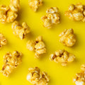 Popcorn on a yellow background