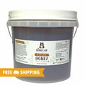 Bucket of Wildflower Honey from The Honey Jar with a free shipping label on a white background