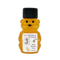 Honey bear container with a personalized label on a white background