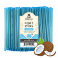 Pack of Honey Sticks with coconut flavor packaging on a white background