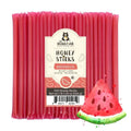 Pack of Honey Sticks with watermelon flavor packaging on a white background