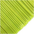 Close-up of green straws on a white background