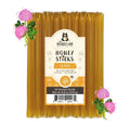 Pack of Honey Sticks with a label on a white background