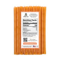 Packaging of honey sticks with a nutrition facts label on a white background