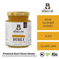 Jar of honey with 'The Honey Jar' branding on a white background
